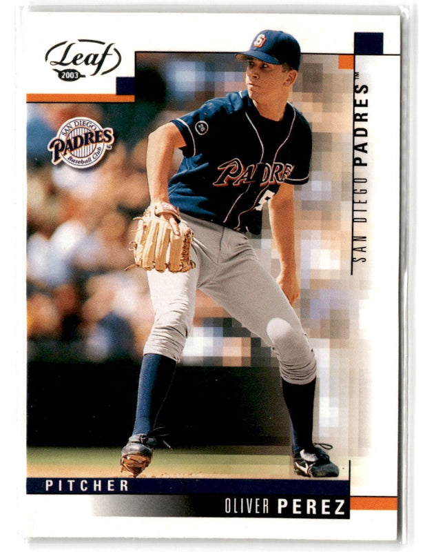 2003 Leaf Oliver Perez #230