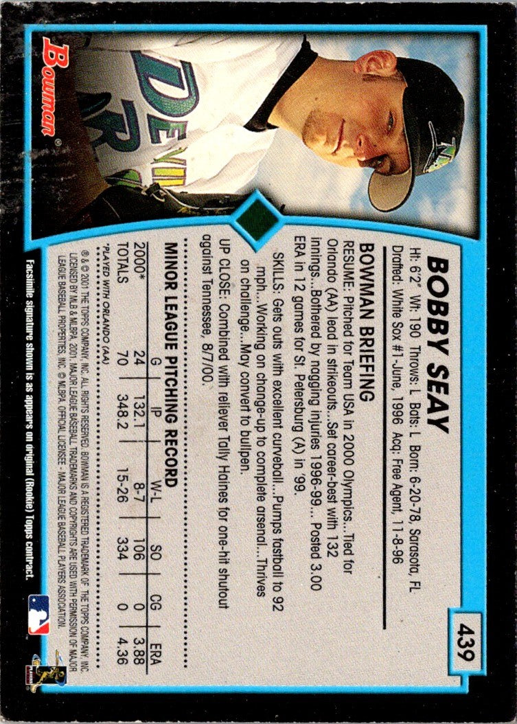 2001 Bowman Bobby Seay