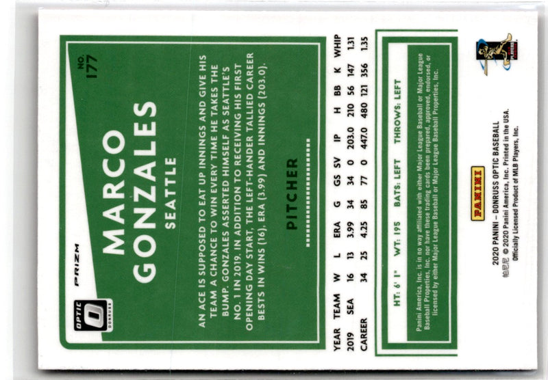 2020 Donruss Holo Pink Marco Gonzales