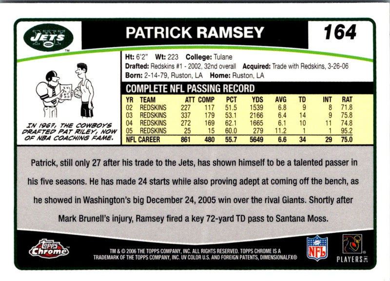 2006 Topps Chrome Patrick Ramsey