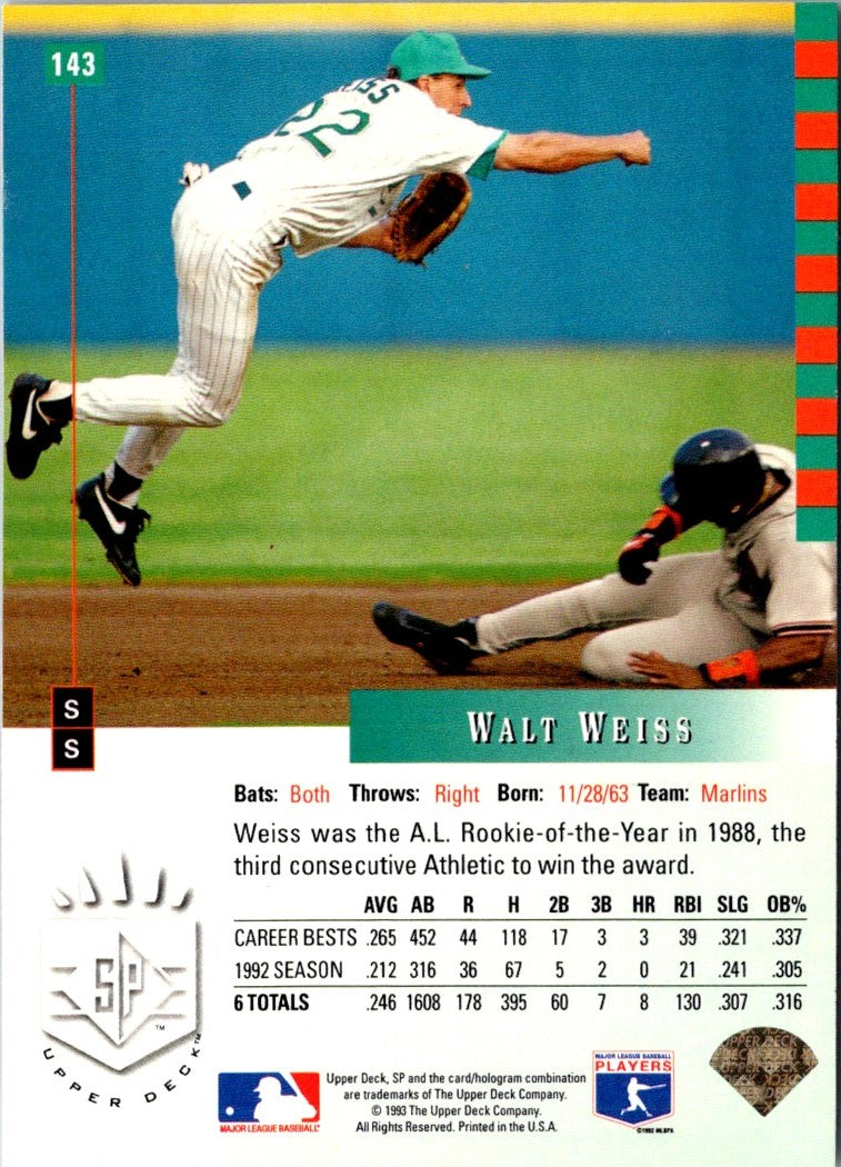 1993 SP Walt Weiss