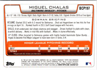 2012 Bowman Chrome Prospects Miguel Chalas #BCP197