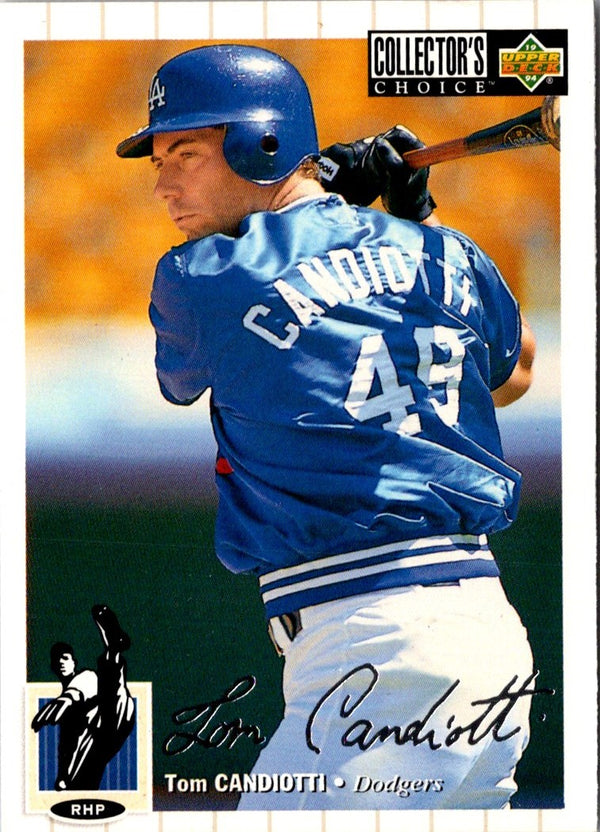 1994 Collector's Choice Tom Candiotti #402 Silver
