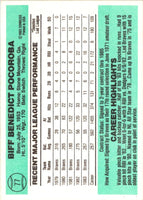 1984 Donruss Biff Pocoroba #77