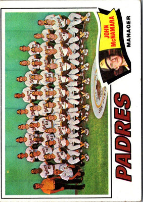 1977 Topps San Diego Padres - John McNamara #134