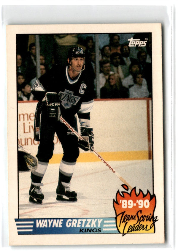 1990 Topps Team Scoring Leaders Wayne Gretzky #12