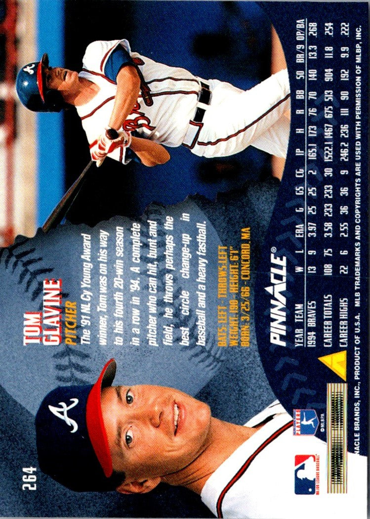 1995 Pinnacle Tom Glavine