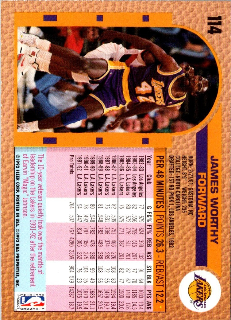 1992 Fleer James Worthy