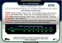 2015 Bowman Chrome Prospects D.J. Peterson #BCP160