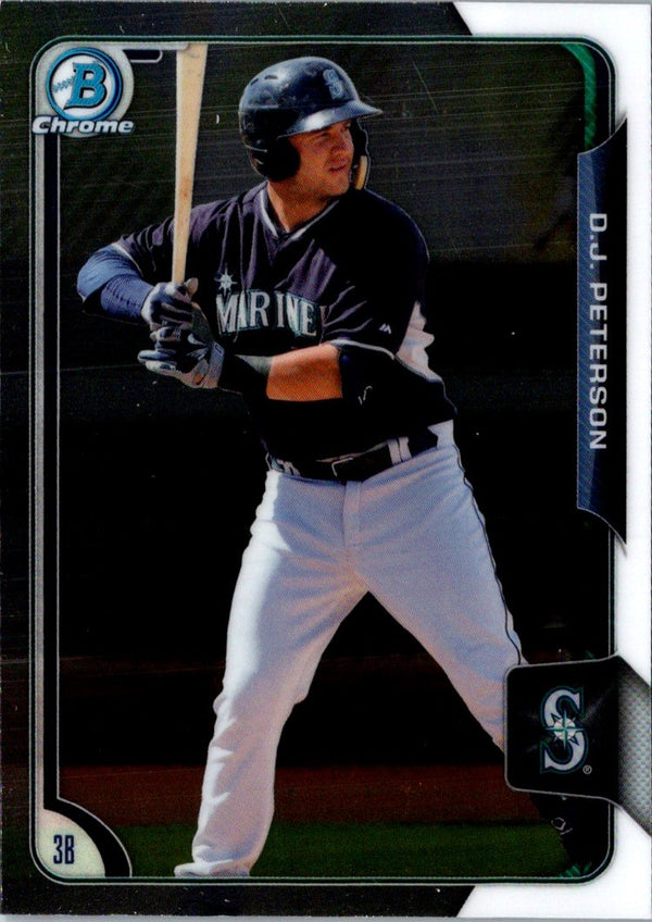 2015 Bowman Chrome Prospects D.J. Peterson #BCP160