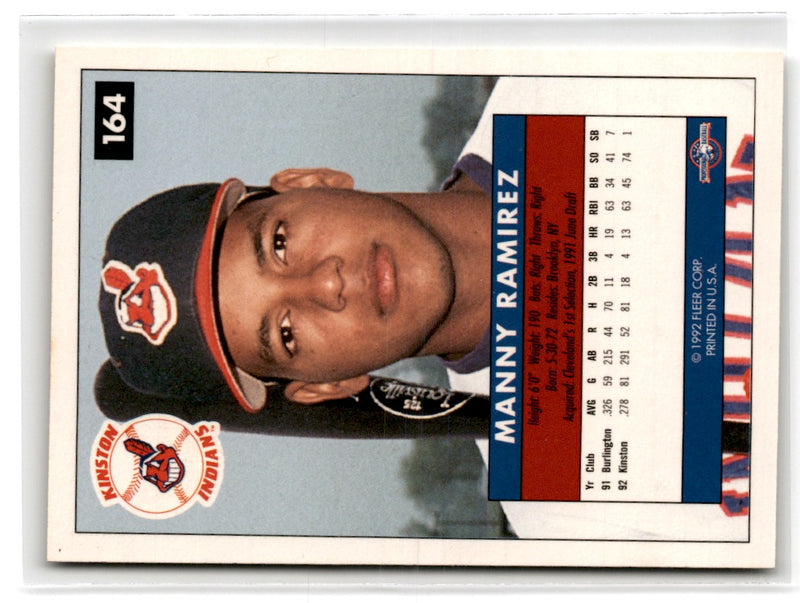 1992 Fleer Excel Manny Ramirez