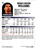 1994 Hoops Brian Williams #54