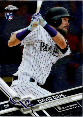 2017 Topps Chrome David Dahl #186 Rookie