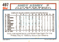 1992 Topps Andy Ashby #497