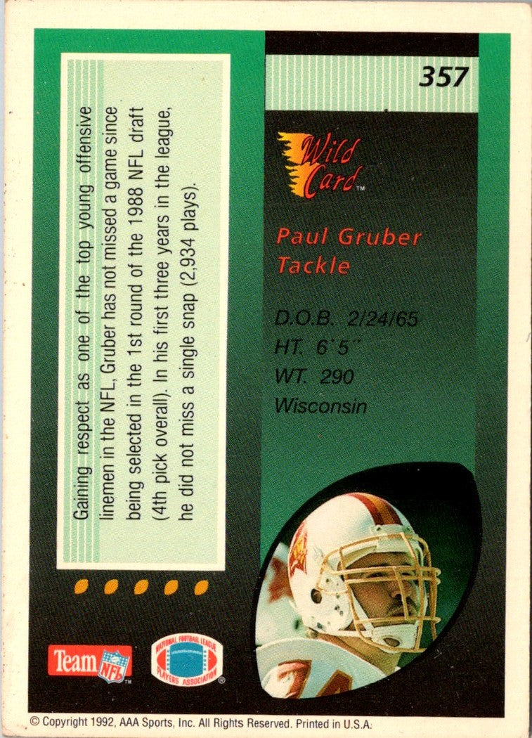 1992 Wild Card Paul Gruber