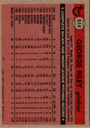1981 Topps George Riley