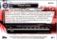 2017 Bowman Chrome Prospects Wander Javier #BCP242