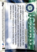 2017 Honus Bonus Fantasy Baseball Career Stats Ichiro 3030 Hits Ichiro