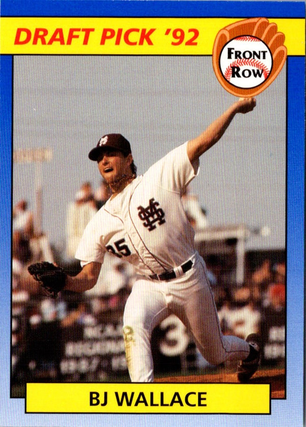 1992 Front Row Draft Picks B.J. Wallace #80