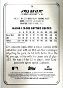 2022 Bowman Platinum Kris Bryant