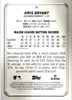 2022 Bowman Platinum Kris Bryant #20
