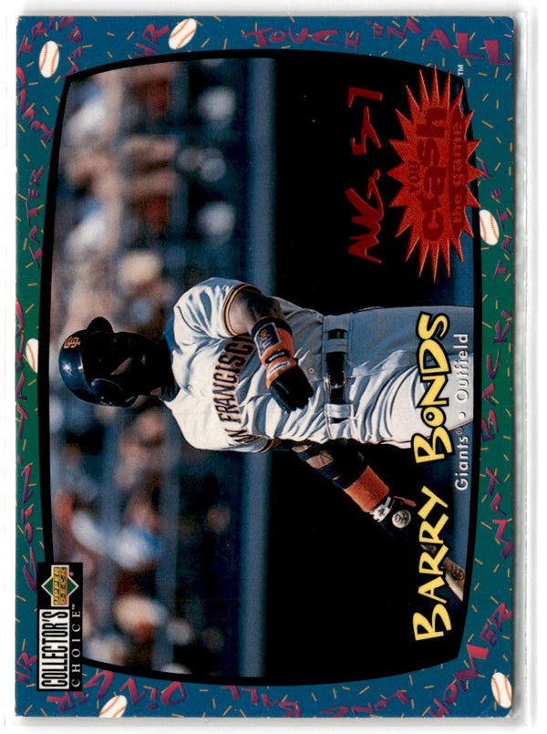 1997 Collector's Choice You Crash the Game Barry Bonds #CG26