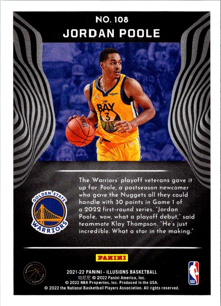 2021 Panini Illusions Jordan Poole