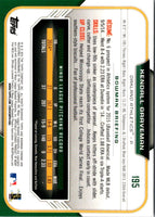 2015 Bowman Chrome Kendall Graveman #195 Rookie