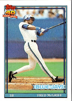 1991 Topps Fred McGriff #140