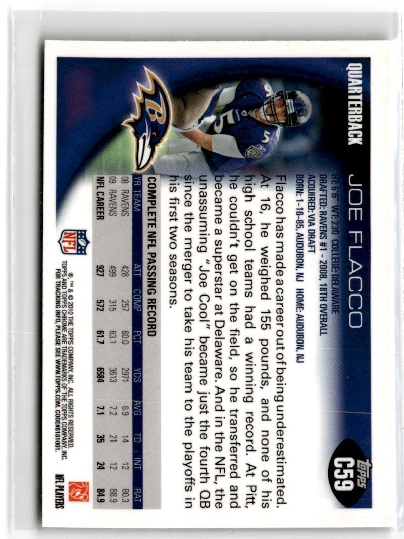 2010 Topps Chrome Joe Flacco