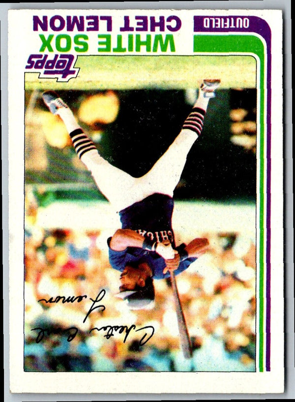 1981 Topps Coca-Cola Chicago White Sox Chet Lemon #8