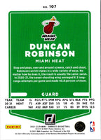 2021 Donruss Holo Red and Gold Laser Duncan Robinson #107