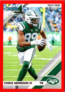 2019 Donruss Blue Press Proof Chris Herndon IV