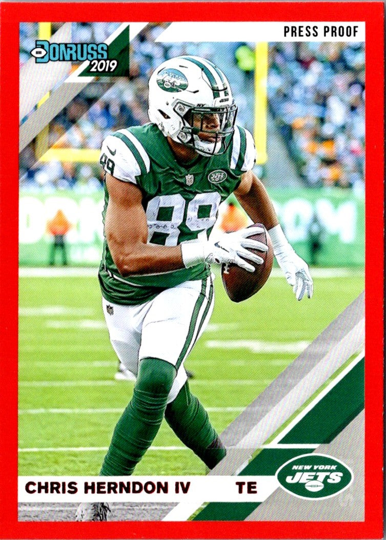 2019 Donruss Blue Press Proof Chris Herndon IV