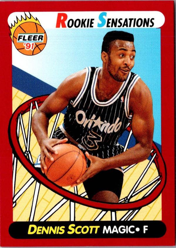 1991 Fleer Rookie Sensations Dennis Scott #2