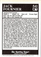 1992 Conlon Collection TSN Jack Fournier #541