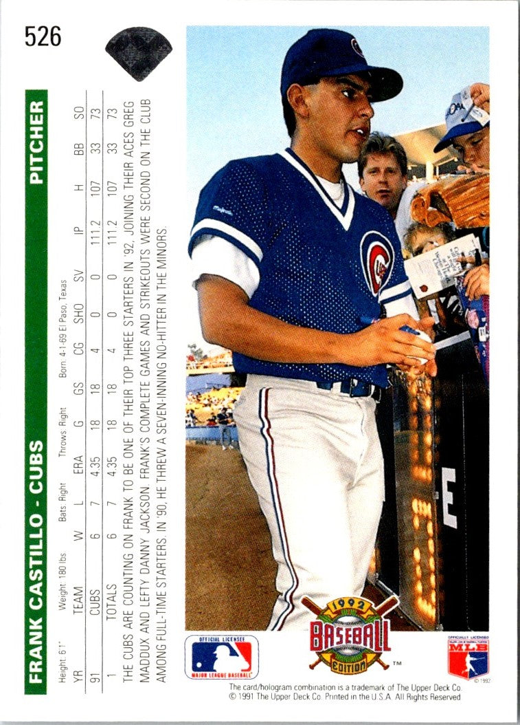 1992 Upper Deck Frank Castillo