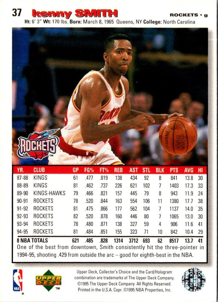 1995 Collector's Choice Kenny Smith