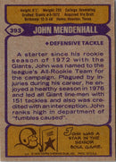 1979 Topps John Mendenhall