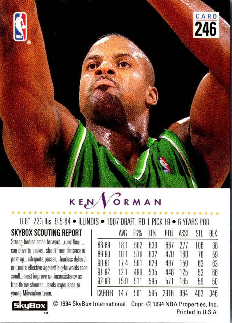 1993 SkyBox Ken Norman
