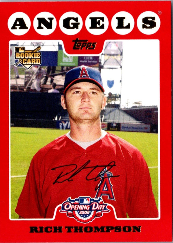 2008 Topps Opening Day Rich Thompson #198 Rookie