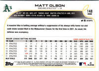 2022 Topps Chrome Matt Olson #148
