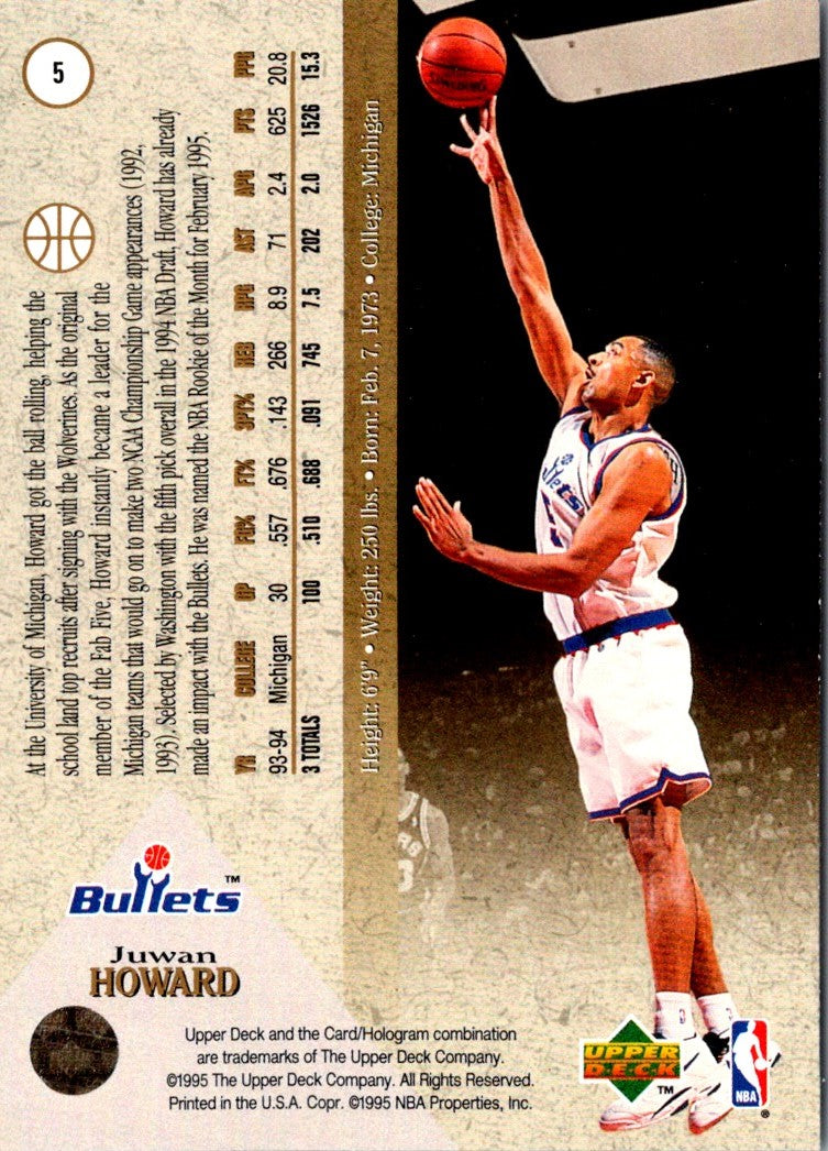 1995 Classic Superior Pix Juwan Howard