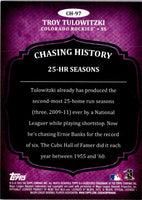 2013 Topps Chasing History Troy Tulowitzki #CH-97