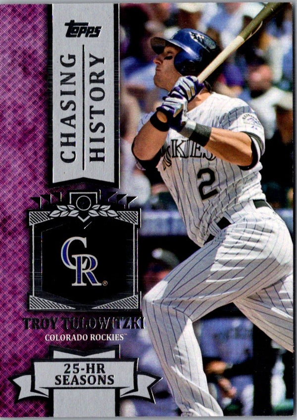 2013 Topps Chasing History Troy Tulowitzki #CH-97