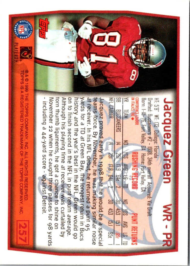 1999 Topps Jacquez Green