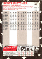 1988 Fleer Star Stickers Scott Fletcher #63