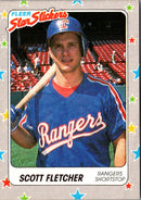 1988 Fleer Star Stickers Scott Fletcher