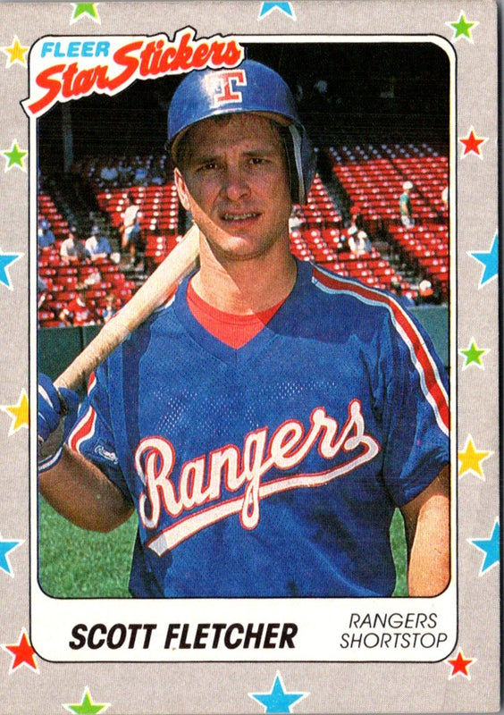 1988 Fleer Star Stickers Scott Fletcher #63