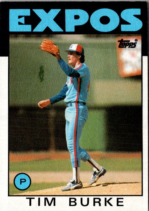 1986 Topps Tim Burke #258 Rookie